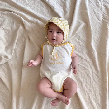 

Children Bodysuit 2020 New Korean Baby Clothes Version Cartoon Sandwich Pattern Jumpsuit Kids Clothing (no hat)