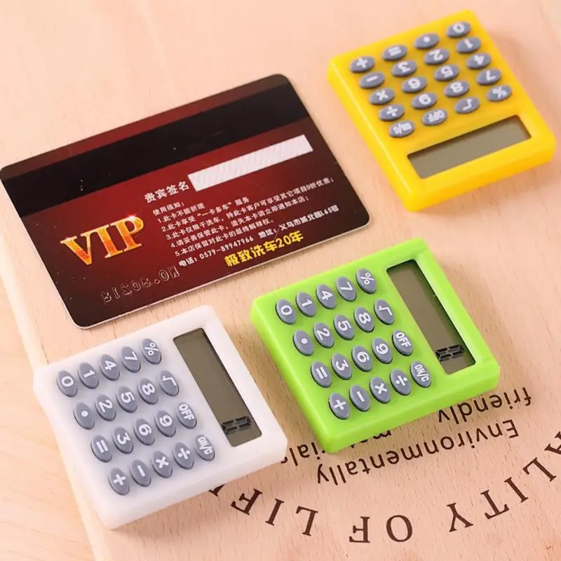 

Mini Portable Electronic Calculator Candy Color Calculator Students School Use