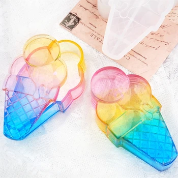 

Ice Cream Storage Bin with Lid Resin Mold Popsicles Jewelry Box Silicone Molds