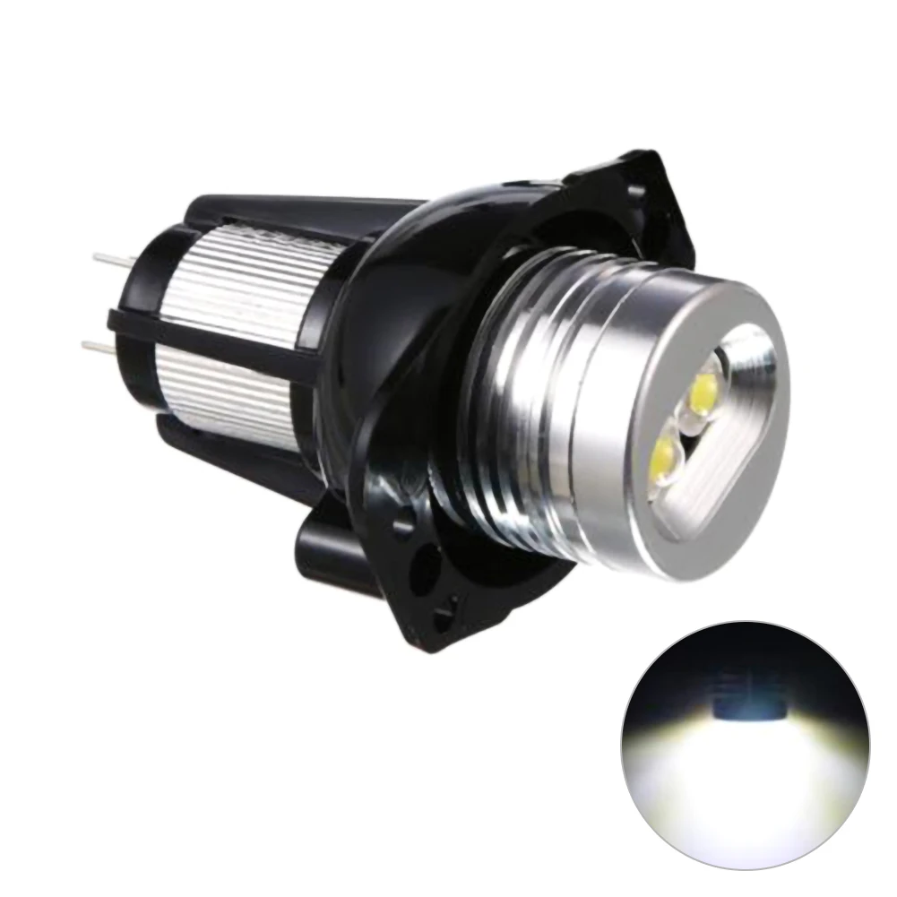 LED Car Headlight 2PCS Angel Eyes Halo Ring LED Light 20W 6000K Marker Bulb White For BMW E90 E91 05-08 Car Accessories