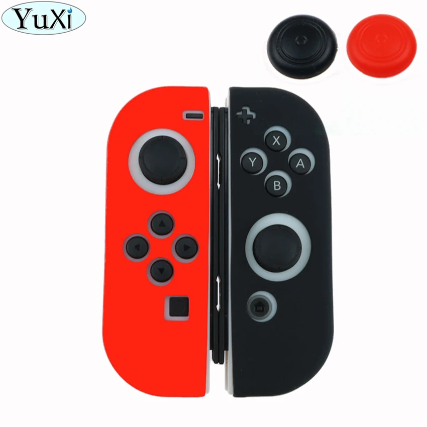 YuXi силиконовый чехол КРЫШКА ДЛЯ Nintendo Switch контроллер Joy-Con для NX NS Joycon Grip+ 2 ручки джойстик крышки