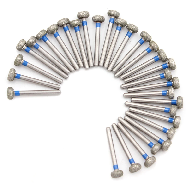 30Pcs/pack Dental Diamond Burs Medium FG 1.6mm for High Speed Handpiece Turbine Dentist Tool Dental Lab Instrument - Цвет: WR13 30Pcs