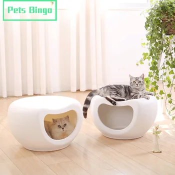 

Pets Bingo 48cm Dog Bed Moisture Proof Cat Nest Non-slip Puppy Tent Washable Doghouse Eco-friendly Kitten Cave for Small Pet