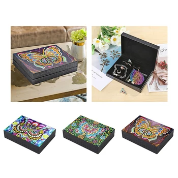 

Special-shaped Diamond Painting DIY Butterfly Resin Jewelry Box Containers Desktop Decorative Storage Organizer Case