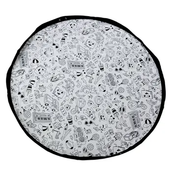 

Portable Kids Toy Storage Bag Play Graffiti Mat For Lego Toys Organizer Bin Box New Organizer Blanket Rug Boxes