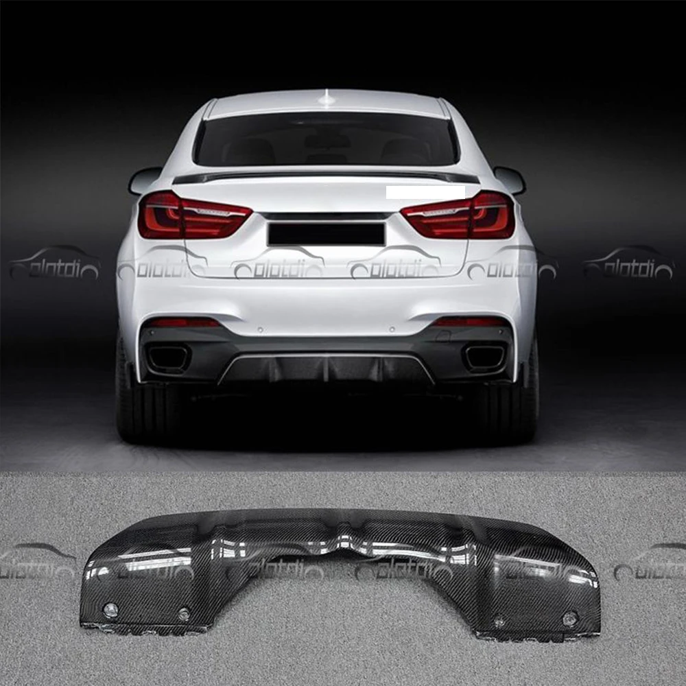 Real Carbon Fiber Rear Lip Diffuser Bumper Spoiler for BMW F16 M-sport Package M-tech 2015-2017 Car Styling | Автомобили и