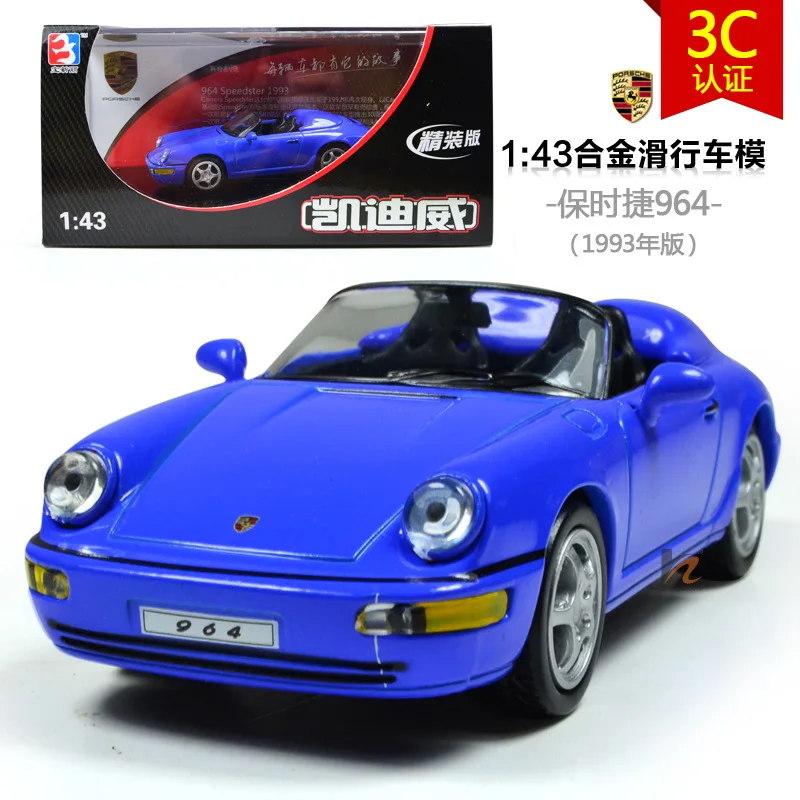 [Cadeve брелок для автомобильных ключей, модель] 1: 43 Porsche 964 Кабриолет 1993 показать детская игрушка