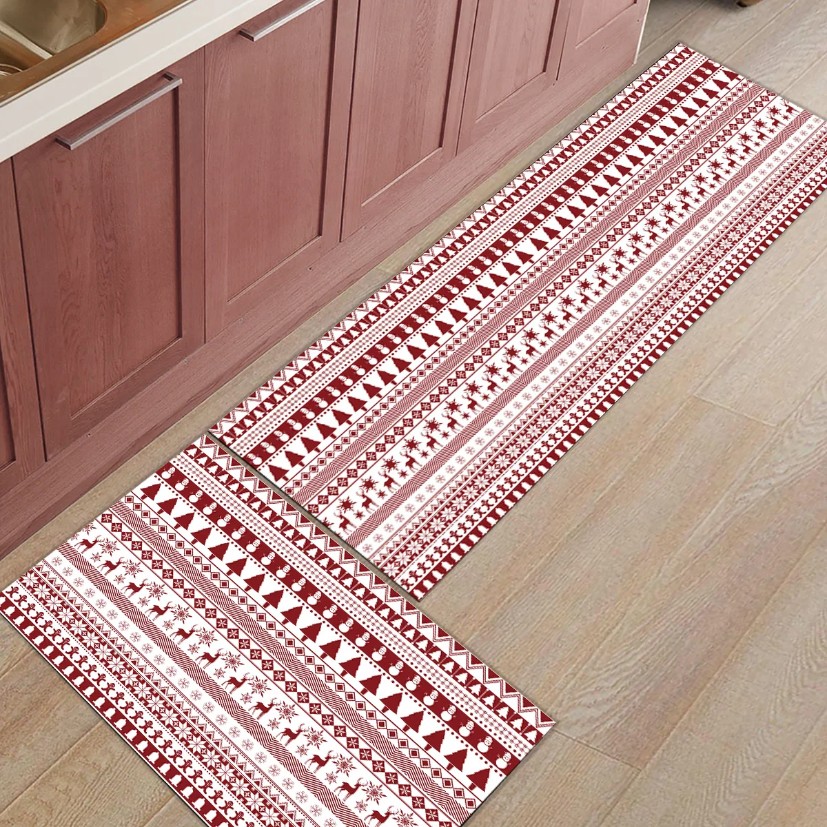 2 шт. Коврики для кухни Снеговик елка Рождественская тема коврики для входной двери ванной комнаты гостиной двери коврики дома