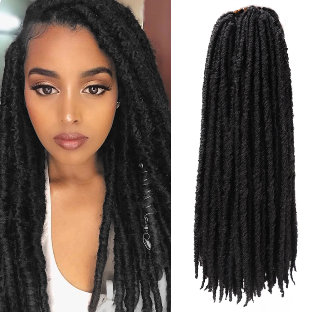 Modern Queen18 Inch Straight Goddess Faux Locs Crochet Braids