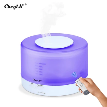 

3M Remote Control 500ML Aroma Diffuser Ultrasonic Mist Maker 7 Color LED Humidifiers Essential Oil Aromatherapy For Home Office