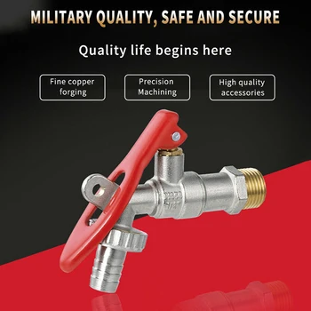 

Brass External Thread Water Tap Lockable Home Washing Machine Garden Single Spout Faucet PAK55