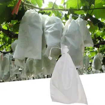 

100Pcs Grape Protection Bags For Fruit Vegetable Grapes Mesh Bag Against Insect Pouch Waterproof Pest Control Anti-Bird Garden