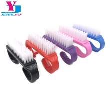 Cepillo de limpieza de uñas, Lima para manicura y pedicura, suave, elimina el polvo, ángulo pequeño, exfoliante, multicolor, herramienta de cuidado