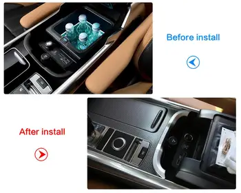 

For 2018-20 Land Rover Range Rover Sport Interior Modified Accessories Central Control Armrest Box Decoration Strip