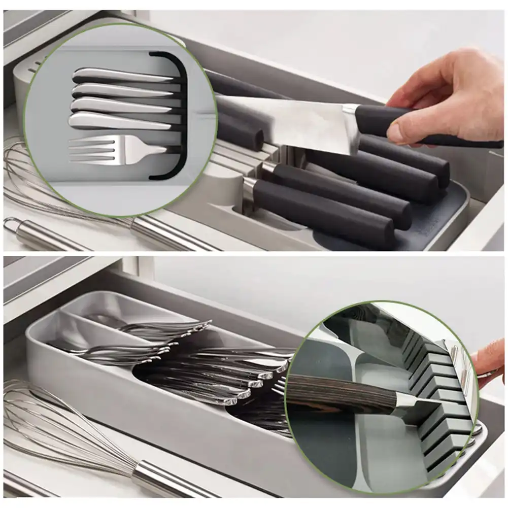 safe multifunction kitchen drawer organizer tray cu