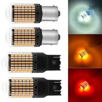 

2PCS 3014-144smd CanBus No Error 1156 BA15S P21W BAU15S PY21W T20 7440 W21W 7443 W21W/W5 led lamp For Turn Signal Light No Flash