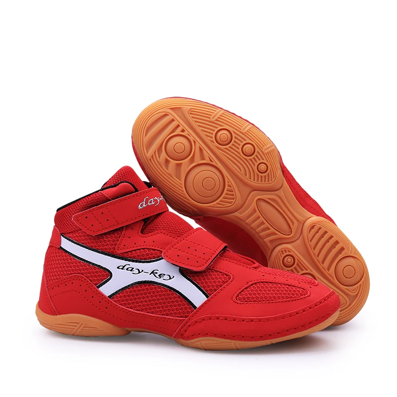 Wrestling Boots Children Boys Girls Training Cow Muscle Outsole Sports