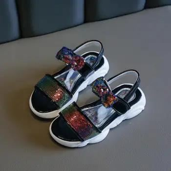 

Kids Girls Summer Shoes Little Girls Sandals Leather Big Children Bowtie Princess Beach Sandals 1 2 3 4 5 6 7 8 9 10 11 12 Years