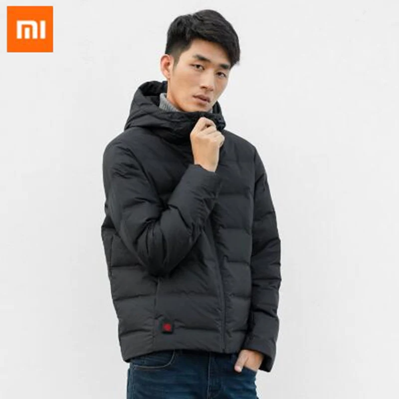 Xiaomi CottonSmith теплая пуховая куртка Графен температурный умный контроль непрерывный нагрев наполняется белым гусиным пальто