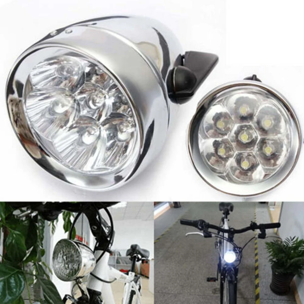 PUAK523 велосипедный головной светильник велосипедный передний светильник 3 светодиодный винтажный Ретро-светильник классический велосипедный головной светильник не перезаряжаемый