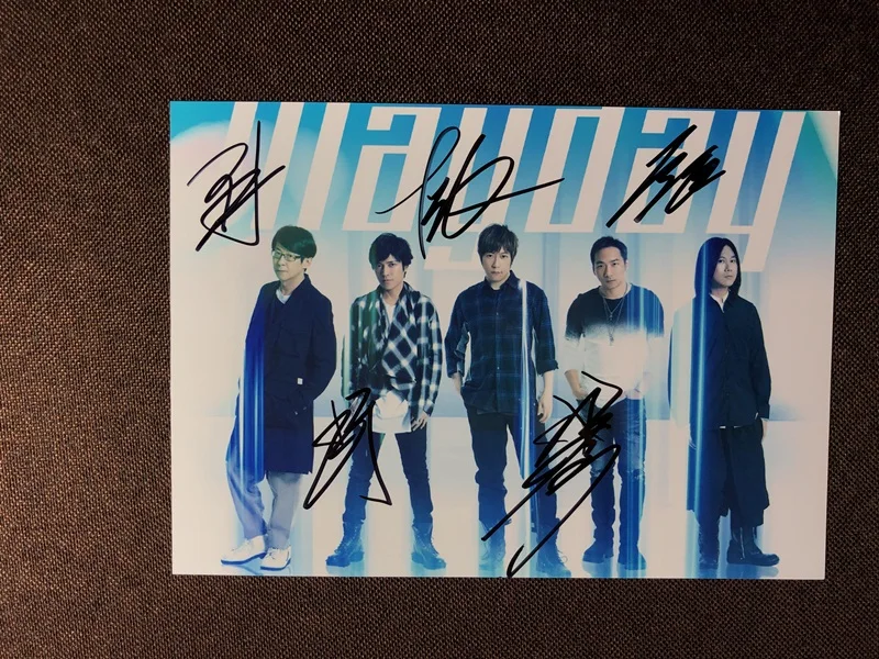 Подписанный Mayday Ashin autographed origina group фото 6 дюймов 092019M5