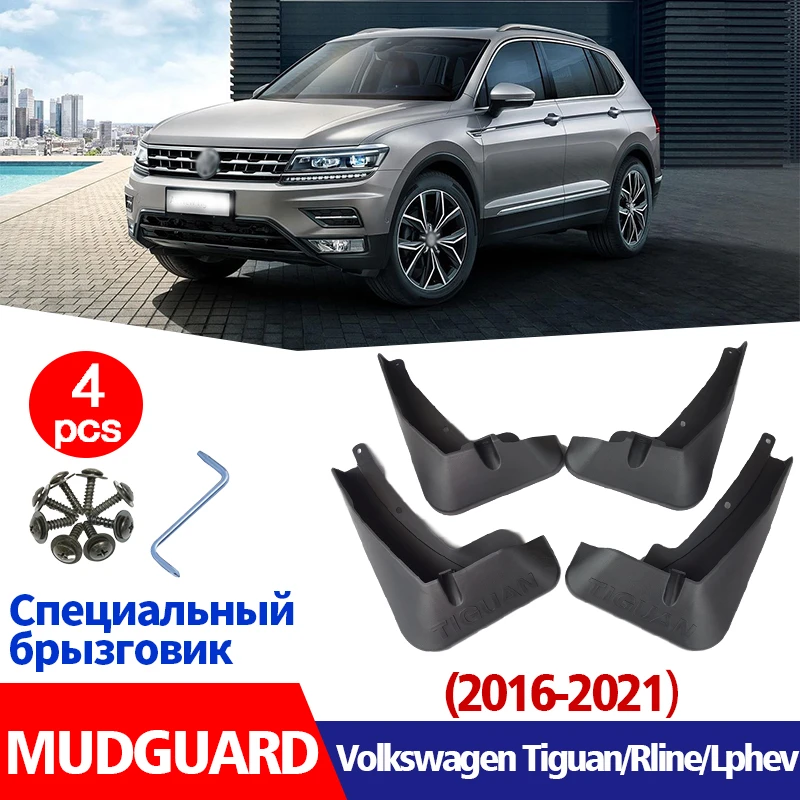 Exterior 4Pcs Car Mud Flaps Splash Guards Fender Mudguard for VW Tiguan