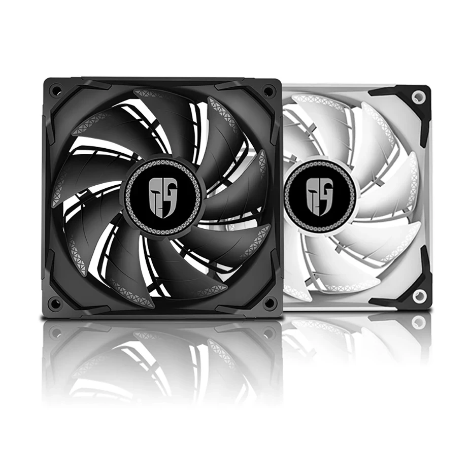 

DEEPCOOL TF120S Black/White CPU computer case cooling fan 4PIN PWM CPU liquid cooler 120MM silent cooling fan
