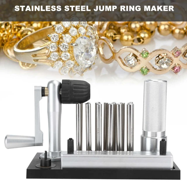 Jump Ring Maker, Professional Stainless Steel Manual Jump Ring Maker  Machine Jewelry Tool with 20 Mandrel Accessory for Jewelry - AliExpress