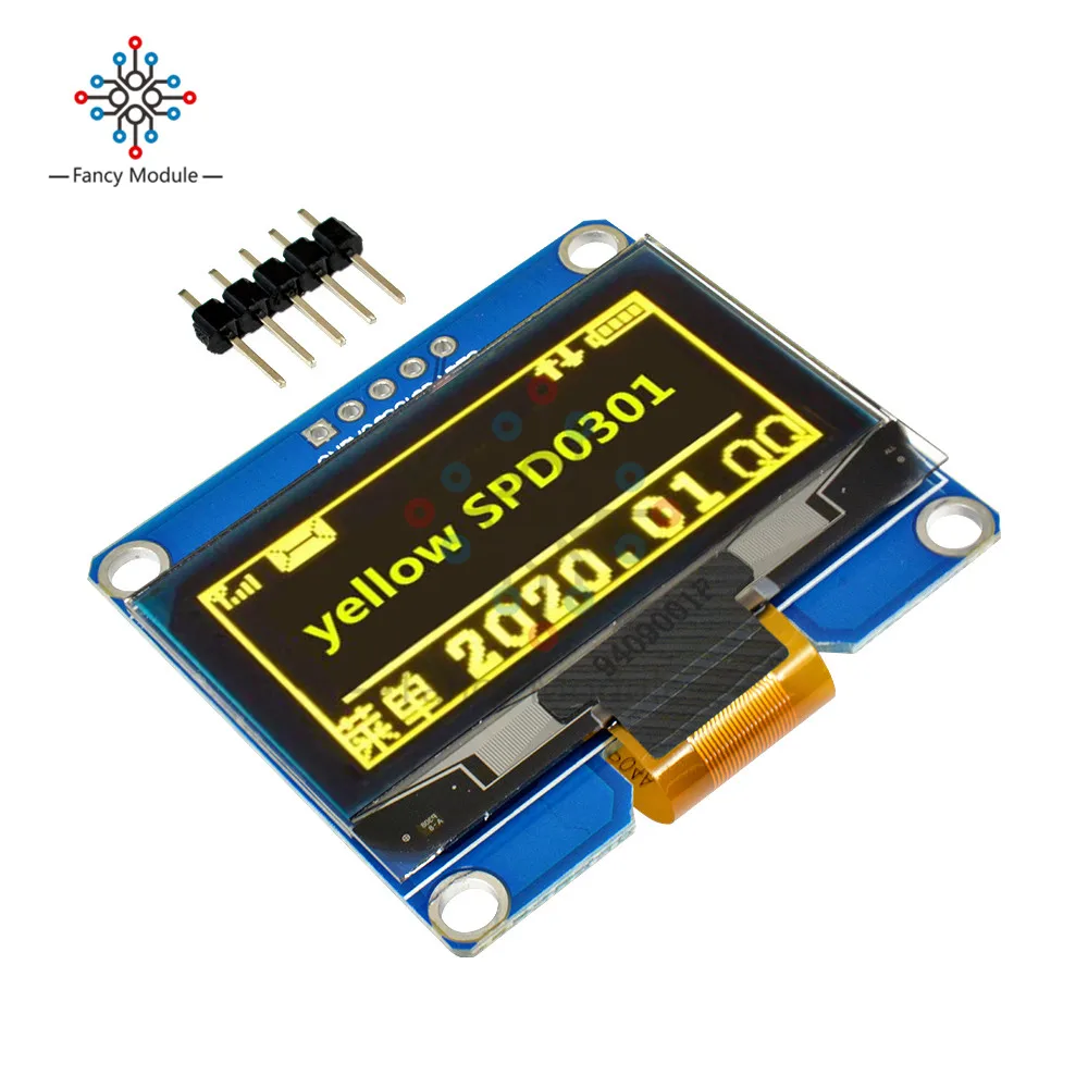 diymore 1.54" 5PIN LED Display Module SPD0301 for SPI IIC I2C Interface 12864 OLED Screen for Arduino AVR STM32