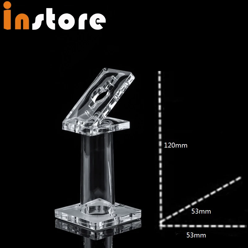 Retractable Acrylic Display Magnetic Stand For Mobile Phone Anti Theft 10 Pieces