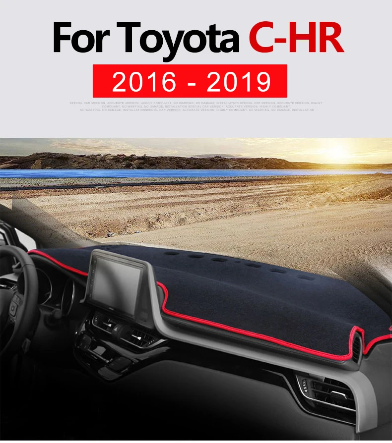 Для Toyota C-HR CHR Приборная панель автомобиля Избегайте светильник покрытие коврики анти-УФ коврик Инструмент платформа стол аксессуары