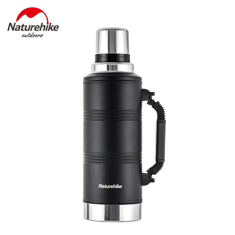 2.2L/1.25L Naturehike Классическая Вакуумная бутылка для воды с изоляцией из нержавеющей стали Термокружка для отдыха на природе - Цвет: 2.2L with handle