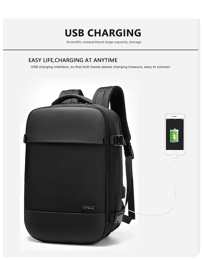 Мужские s противоугонные usb зарядка модные рюкзаки 15,6 дюймов бизнес ноутбук рюкзак водонепроницаемая дорожная сумка Mochila для мужчин
