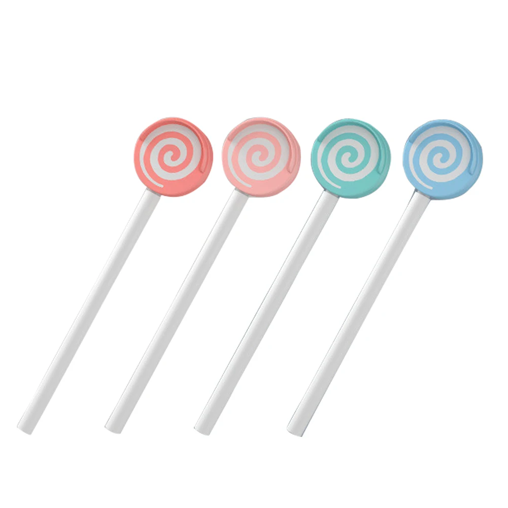 

Cleaning Tool Health Scraper Oral Care Tongue Cleaner Mouth Fresher For Kids Anti-slip Lollipop Shaped Child Eco-friendly Tool