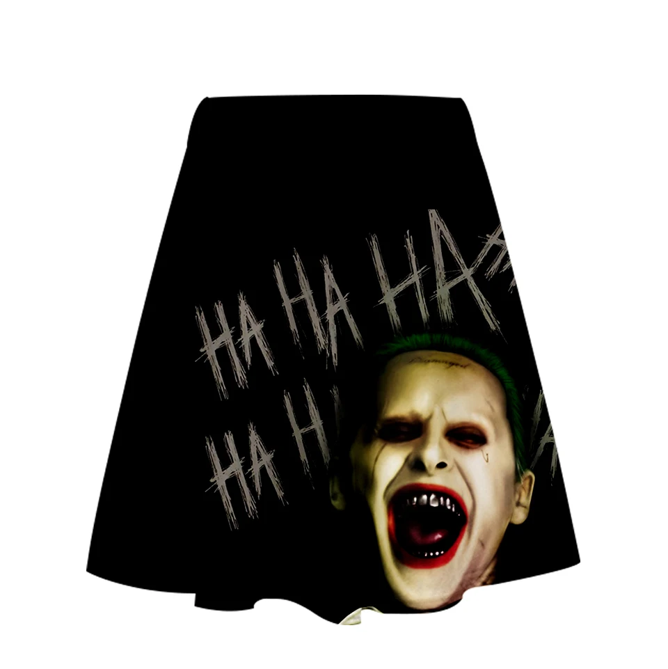 Frdun tommehaha joker, 3D юбка,, новинка, для девушек, повседневная, летняя, трендовая, модная, женская, повседневная юбка, крутая, летняя, модная, стильная