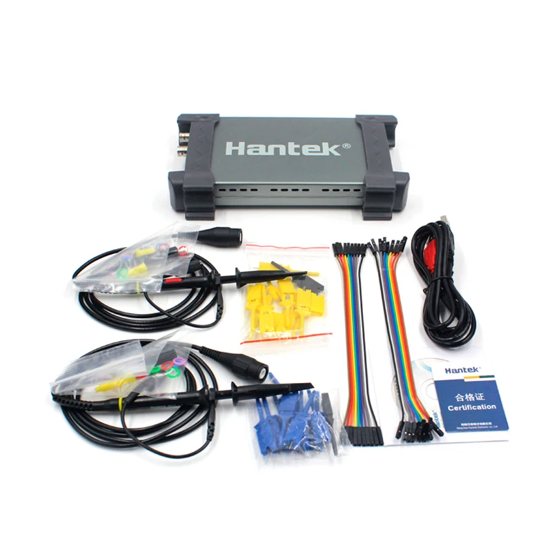 Hantek 6022BL PC USB осциллограф 2 цифровой канал 20 МГц полоса пропускания 48MSa/s частота дискретизации 16 каналов логический анализатор Диагностика автомобиля