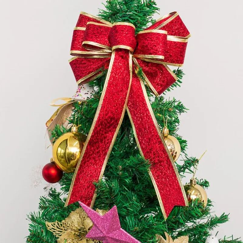 Четыре стиля 5 м сделай сам Рождественский бант фестиваль украшение место