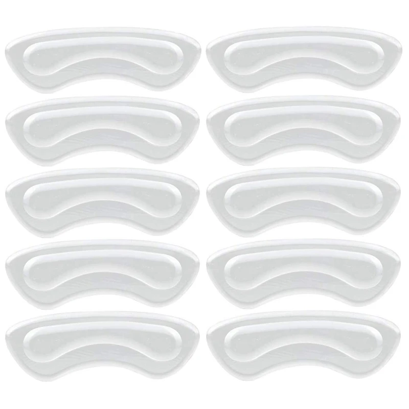 

Heel Grips,Gel Heel Liners for Women Men, Heel Pads Cushion Inserts, Slippage Grips for Loose Shoes, Anti-Blister, Clear