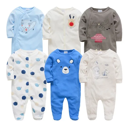 Коллекция года, 6 шт./партия, детские комбинезоны, roupa de bebes, Одежда для новорожденных мальчиков и девочек летний хлопковый комбинезон на возраст от 0 до 12 месяцев, Одежда для младенцев - Цвет: 818486394047