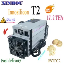 Used ASIC Miner Innosilicon T2 17.2T SHA256 BTC BCH miner economical than Antminer S9 S17 S17e T17 T17e M20S M21S M3 T2T T3 E12