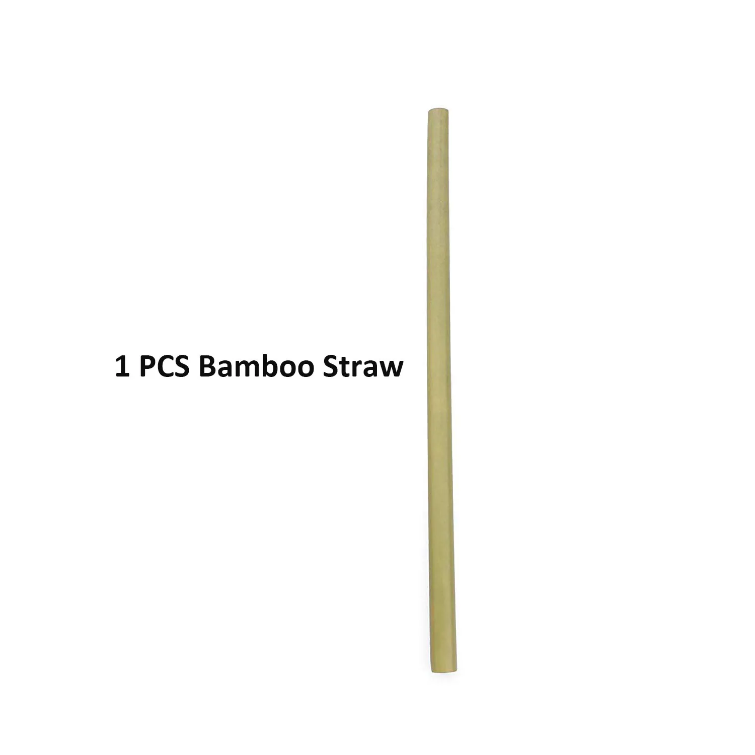 1Pcs Bamboo Straw Термочувствительный соломенный многоразовый набор соломинок для напитков из металла соломинки 304 нержавеющая сталь соломенная Чистящая Щетка бар вечерние аксессуары - Цвет: 1Pcs Bamboo Straw