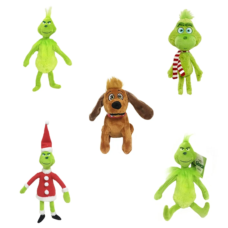 18-38 см Grinch Плюшевые игрушки Рождественские игрушки куклы как Grinch украли Рождество Grinch Max собака плюшевые игрушки куклы мягкие игрушки для детей