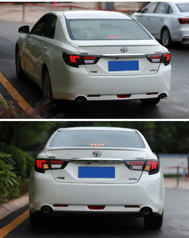 Задний фонарь для автомобиля Toyota Mark X- рейз задние фонари светодиодные противотуманные фары DRL дневные ходовые огни тюнинг автомобильные аксессуары