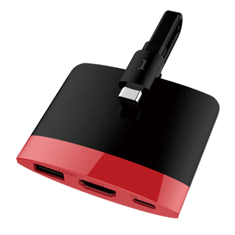hdmi 60hz BASIX USB C концентратор USB-C-3,0 концентратор HDMI 60 Гц Thunderbolt 3 адаптер для MacBook samsung Galaxy S9 huawei P20 type C usb-хаб - Цвет: hdmi 60hz