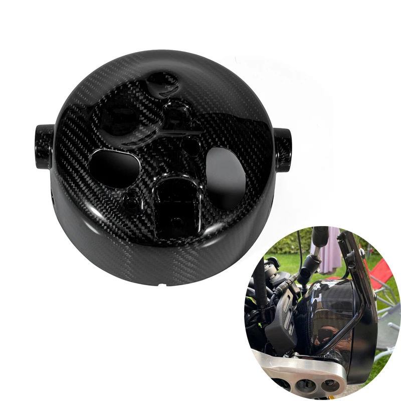 

New 100% Real Carbon Fiber Motorcycle Headlight Bucket Back Cover Protection Fairing Twill Weave For YAMAHA XSR 900 XSR900