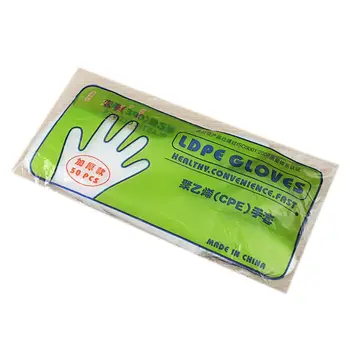

50PCS Food Plastic Gloves Disposable Gloves for Restaurant Kitchen Gloves Household Cleaning Food Glove DropShip