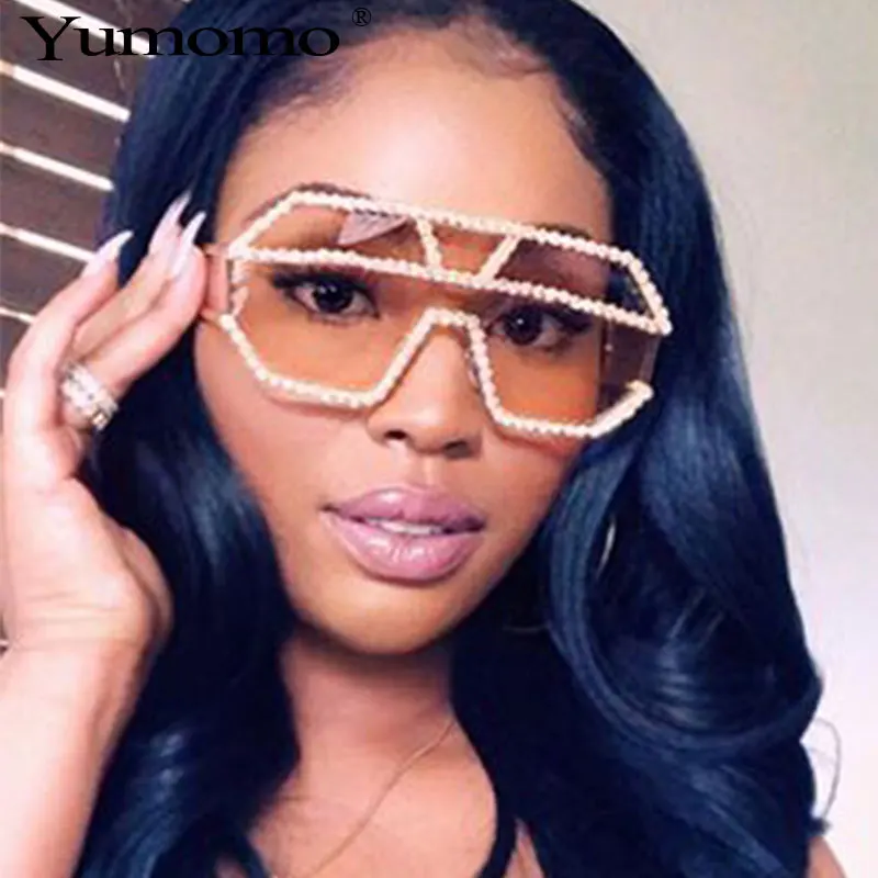 9 цветов, цельные линзы, алмазные солнцезащитные очки для женщин, большие квадратные солнцезащитные очки,, брендовые Дизайнерские мужские солнцезащитные очки, UV400