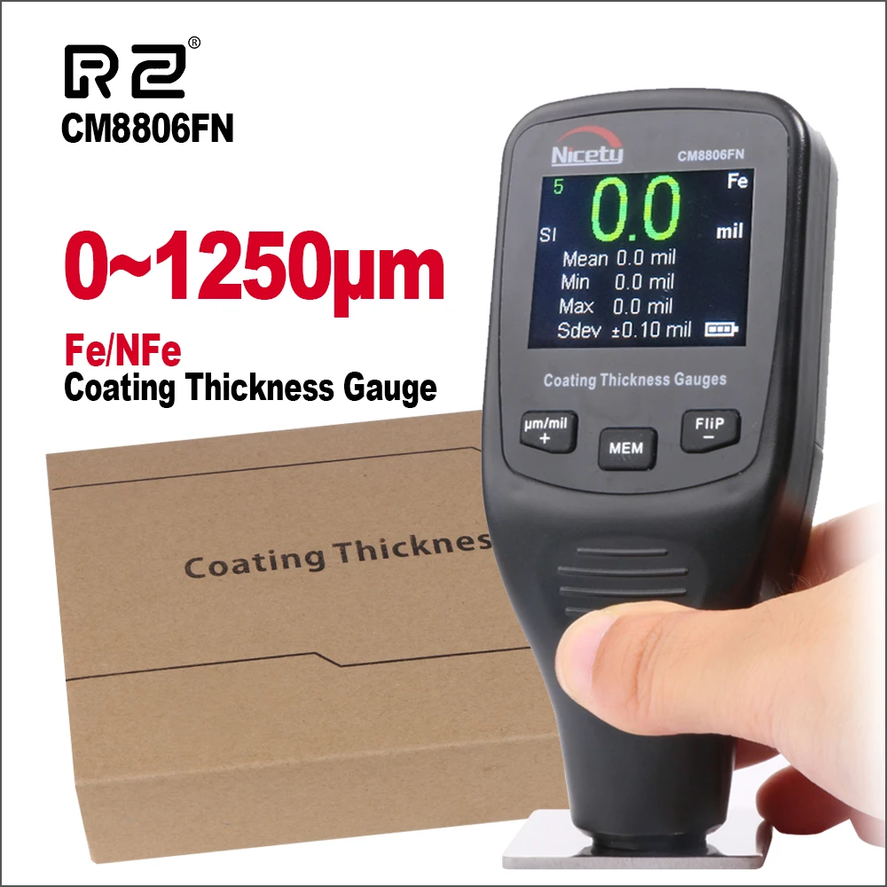Rz Thickness Gauges Paint Coating Thickness Gauge Car Film Digital Thickness Gauge Tester