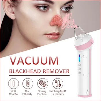 

Luckyfine Blackhead Remover Vacuum Acne Pore Cleaner Electric Deep Nose Face Cleansing Skin Care Machine USB Rechargeable Gift