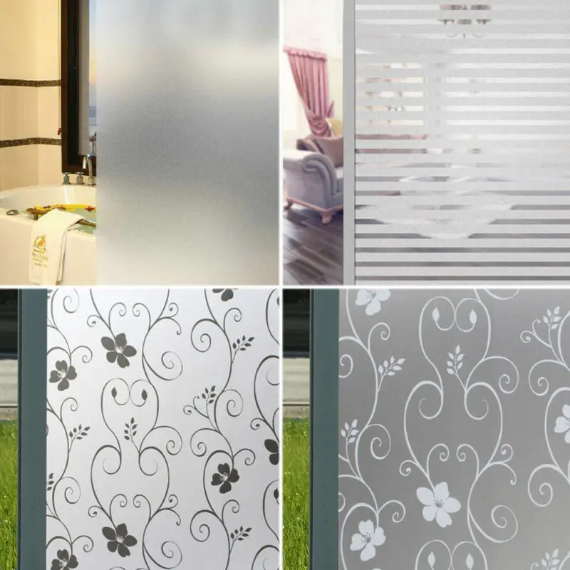 

2019 New Glass Window Door Privacy Film Room Bathroom Home Glass Sticker PVC Frosted Sticker Self Adhesive Film 2M x 45CM